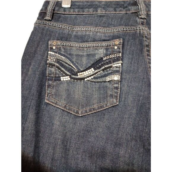 White House Black Market‎ Jeans Ladies 0 Dark Wash Slim Leg - Picture 6 of 9